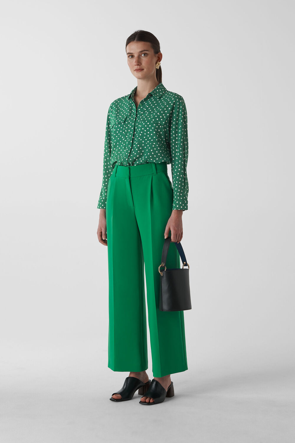 Abstract Selma Blouse Green/Multi