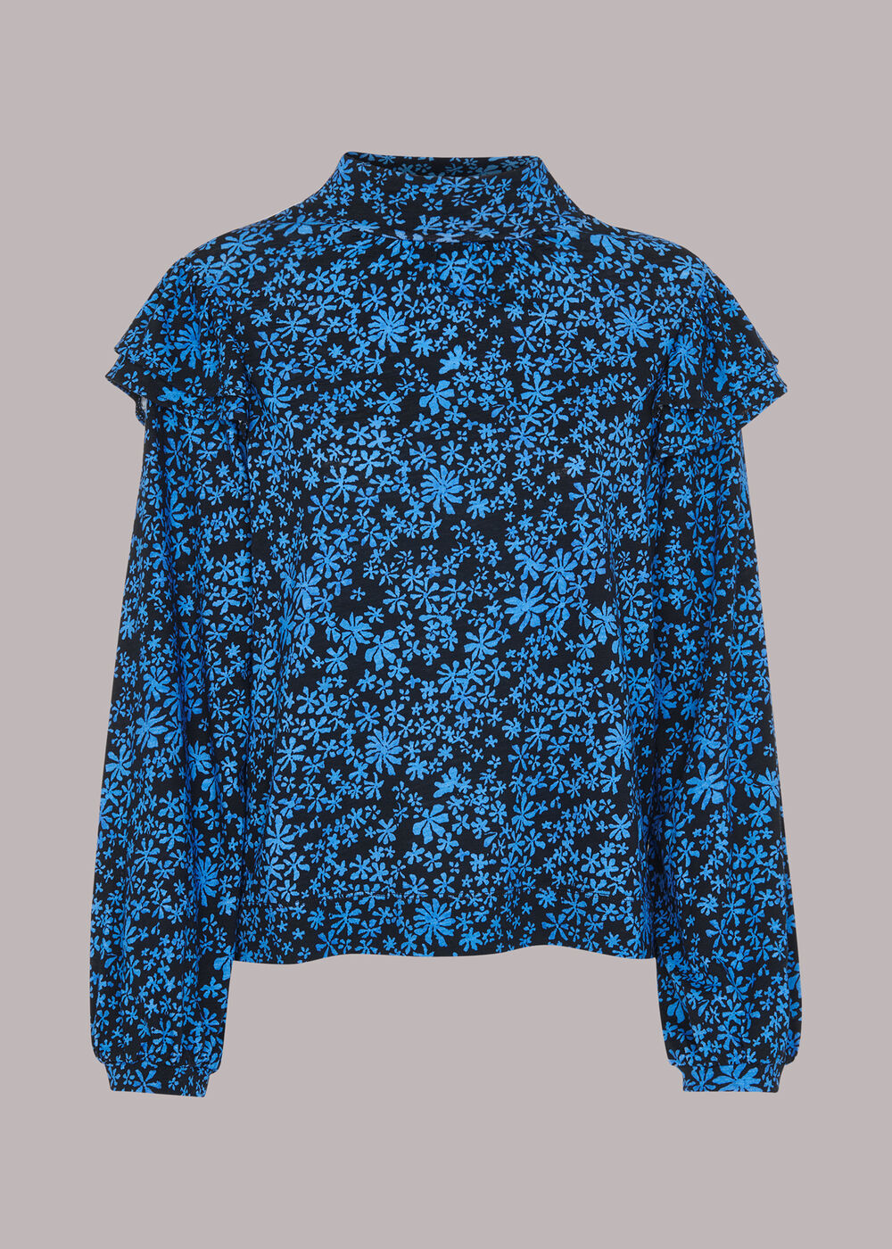 Boho Frill Shoulder Jersey Top