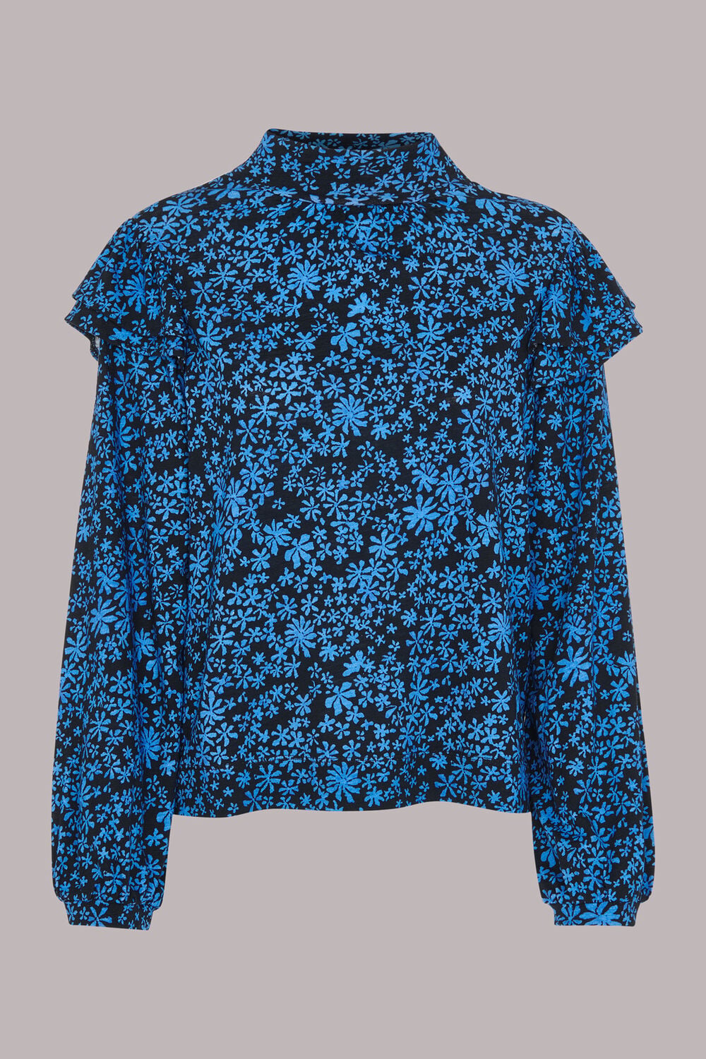 Boho Frill Shoulder Jersey Top