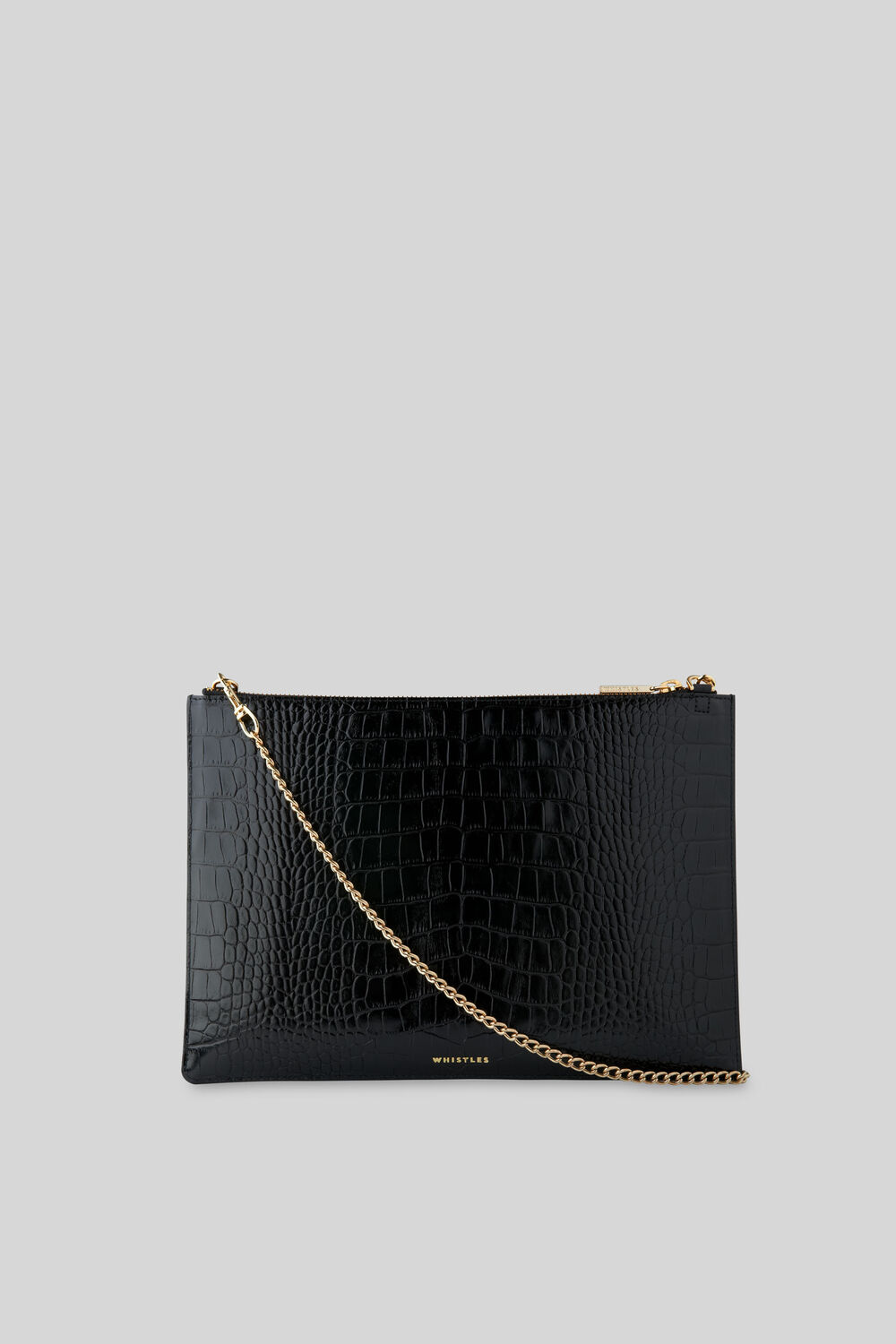 Shiny Croc Rivington Clutch