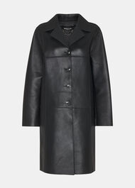 Gemma Bonded Leather Coat
