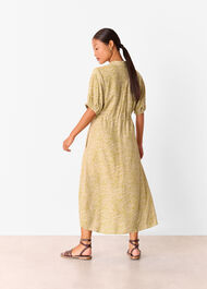 Petite Tiger Flame Midi Dress