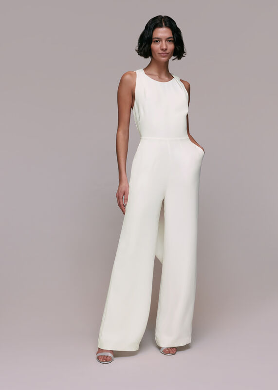 Tie Back Bridal Jumpsuit