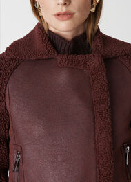 Borg Biker Burgundy