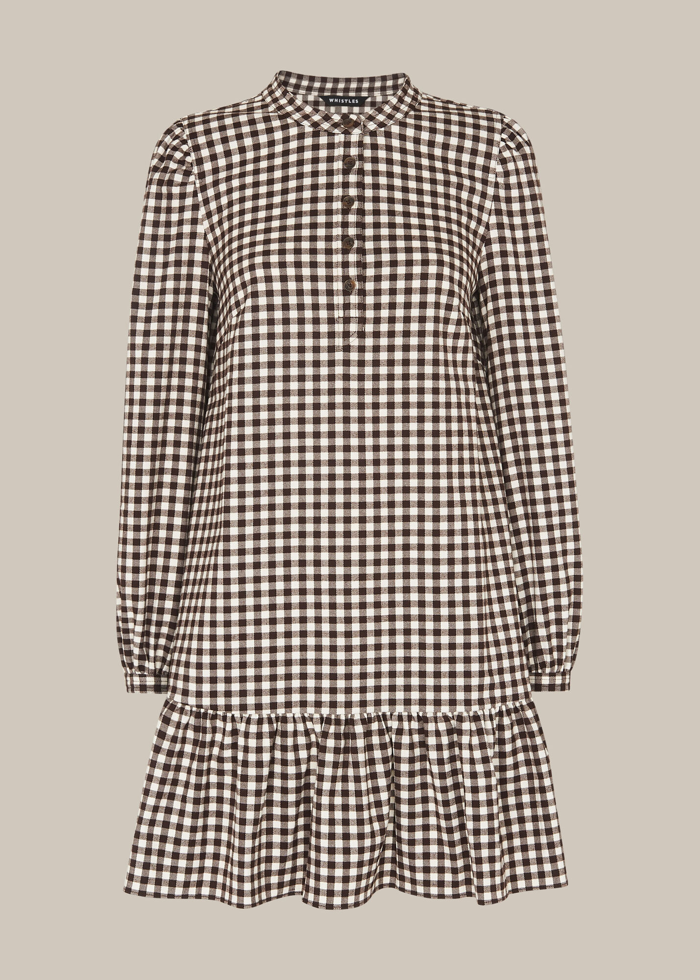 Brown/Multi Gingham Dress WHISTLES
