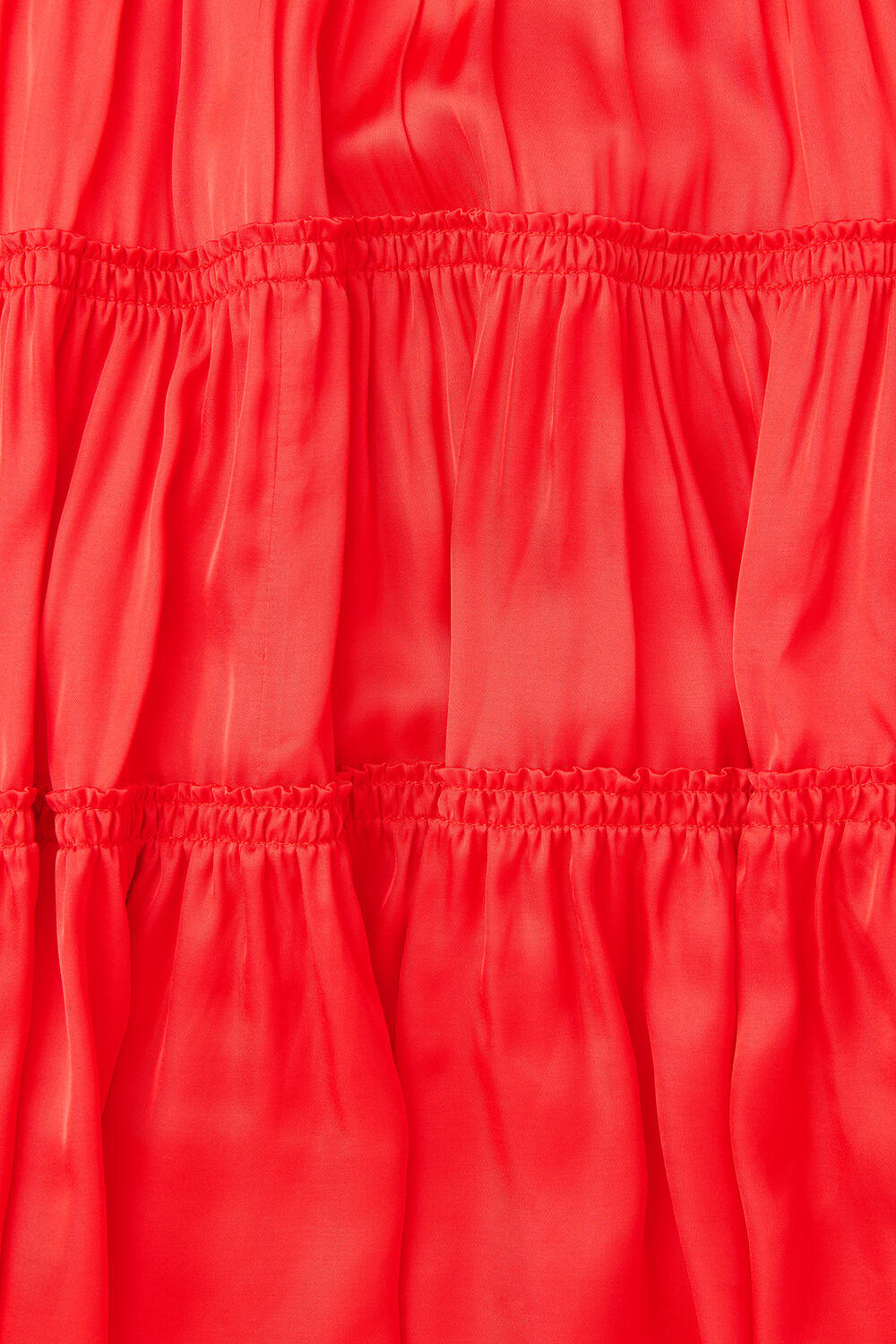 Satin Trapeze Mini Dress