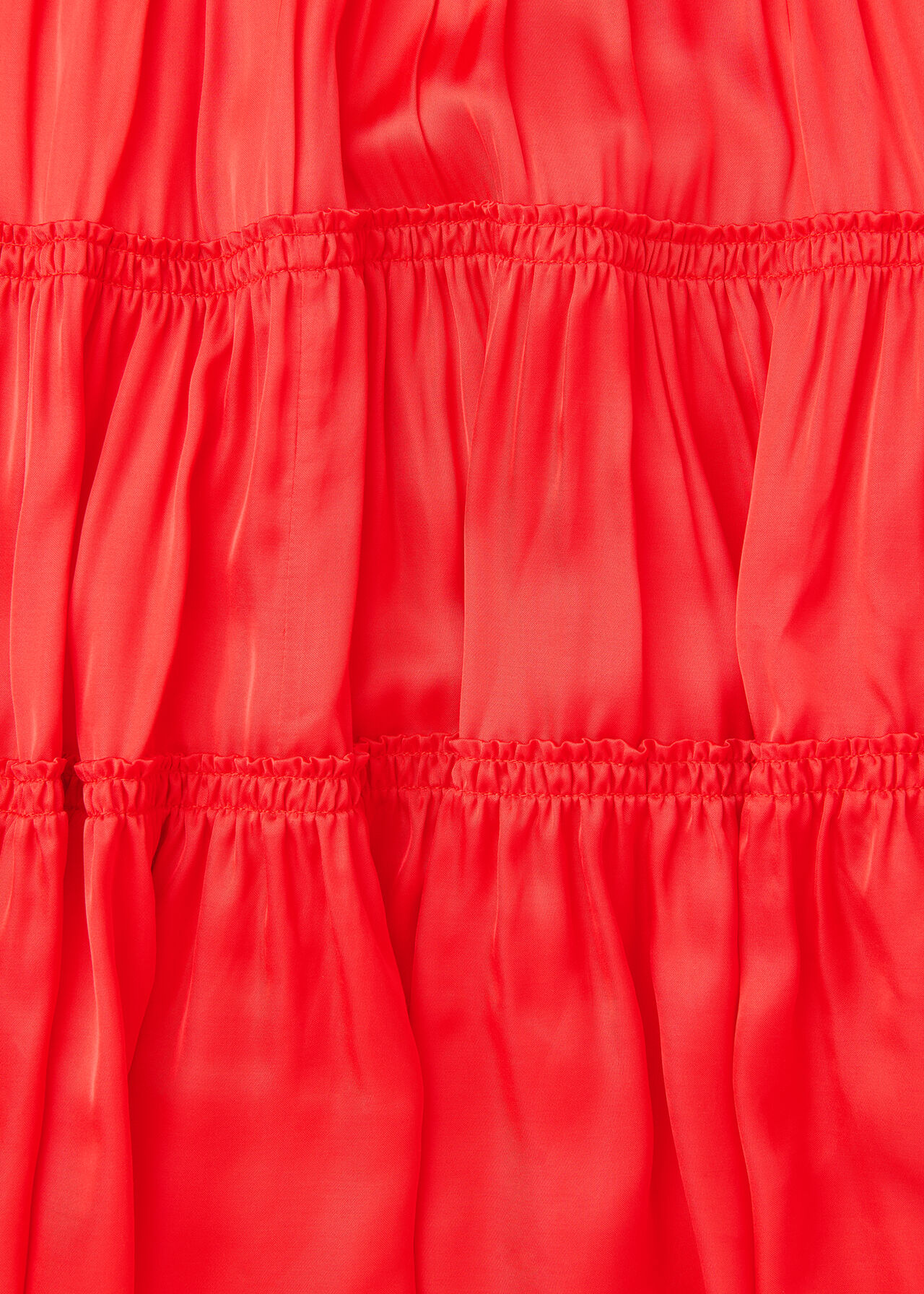 Satin Trapeze Mini Dress