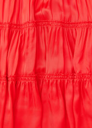 Satin Trapeze Mini Dress