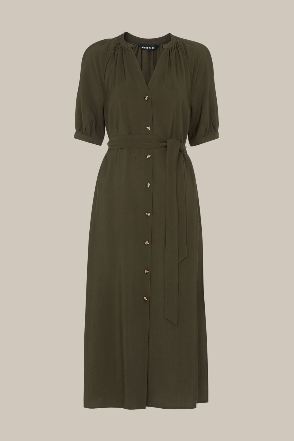 Olivia Button Midi Dress