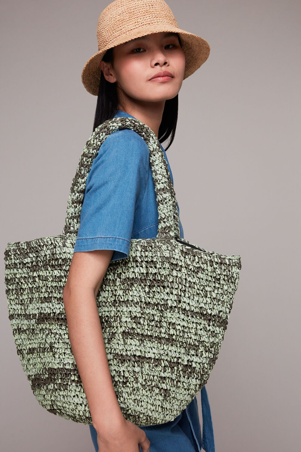 Renee Paper Weave Tote