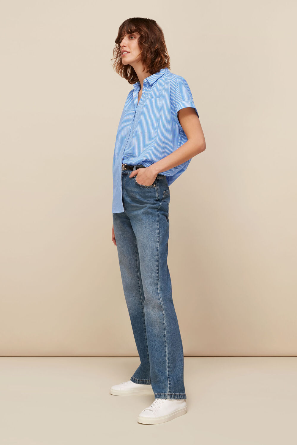 Stripe Nicola Poplin Shirt