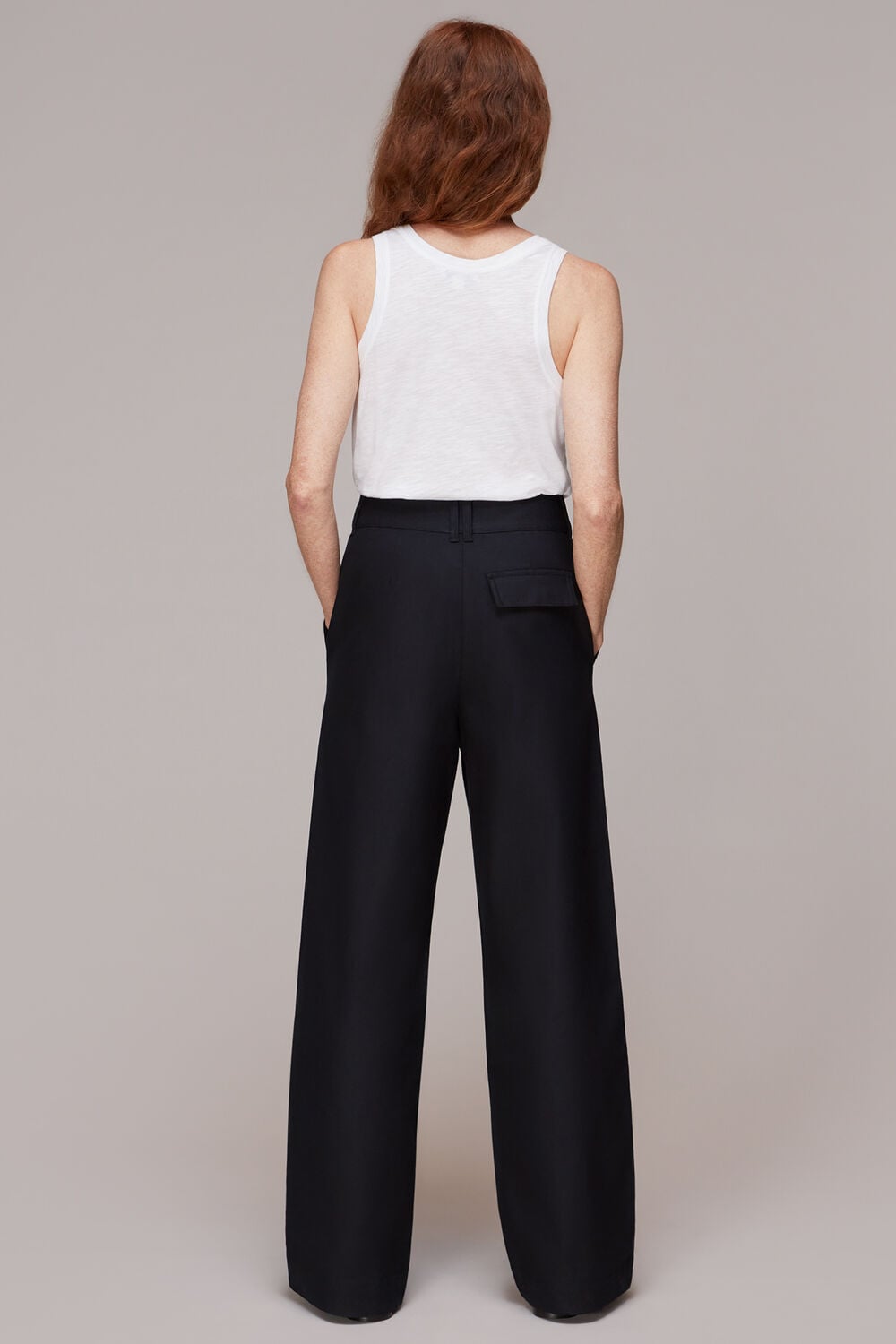 Black Robyn Cotton Trouser