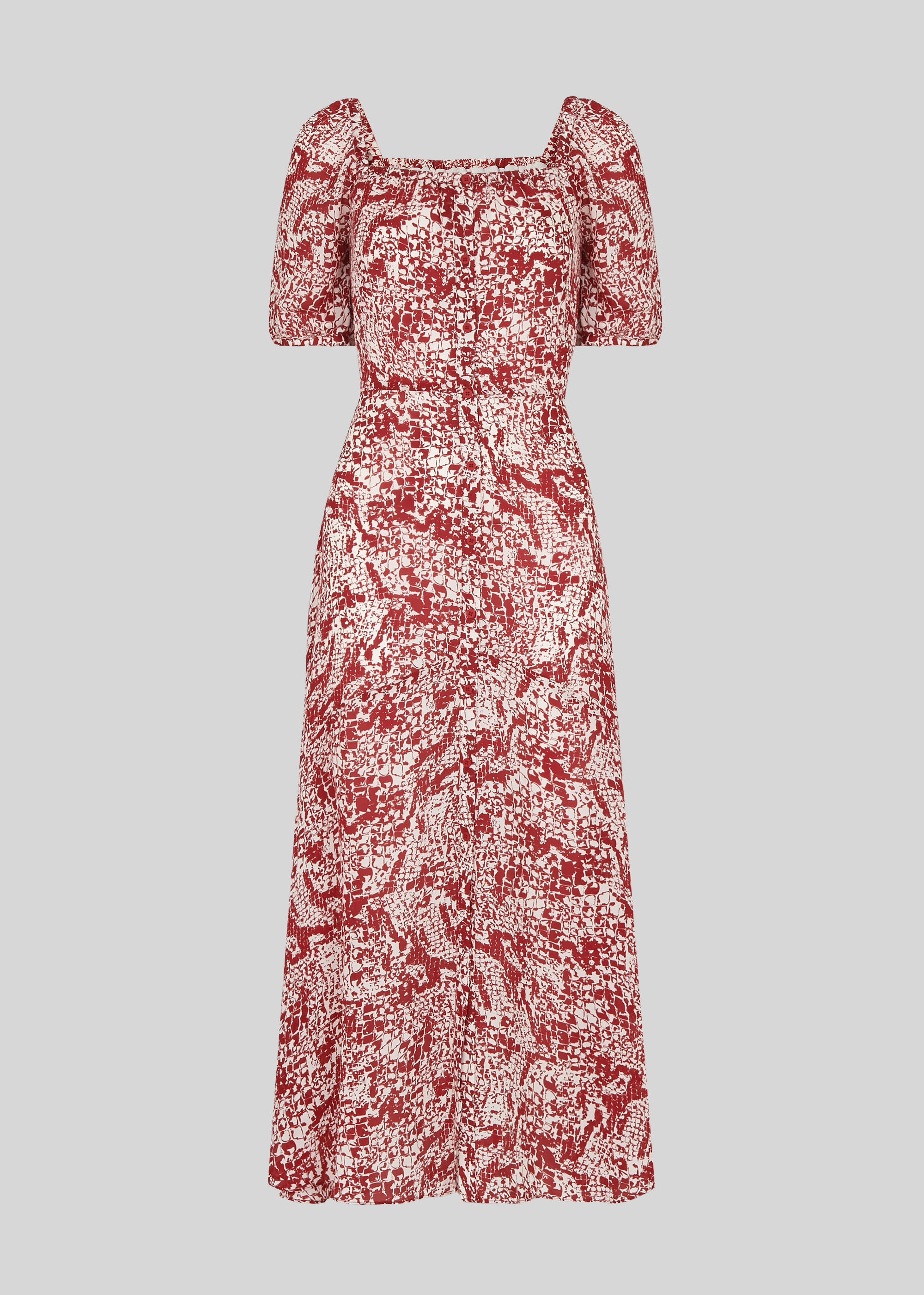 Snake print silk sale dress