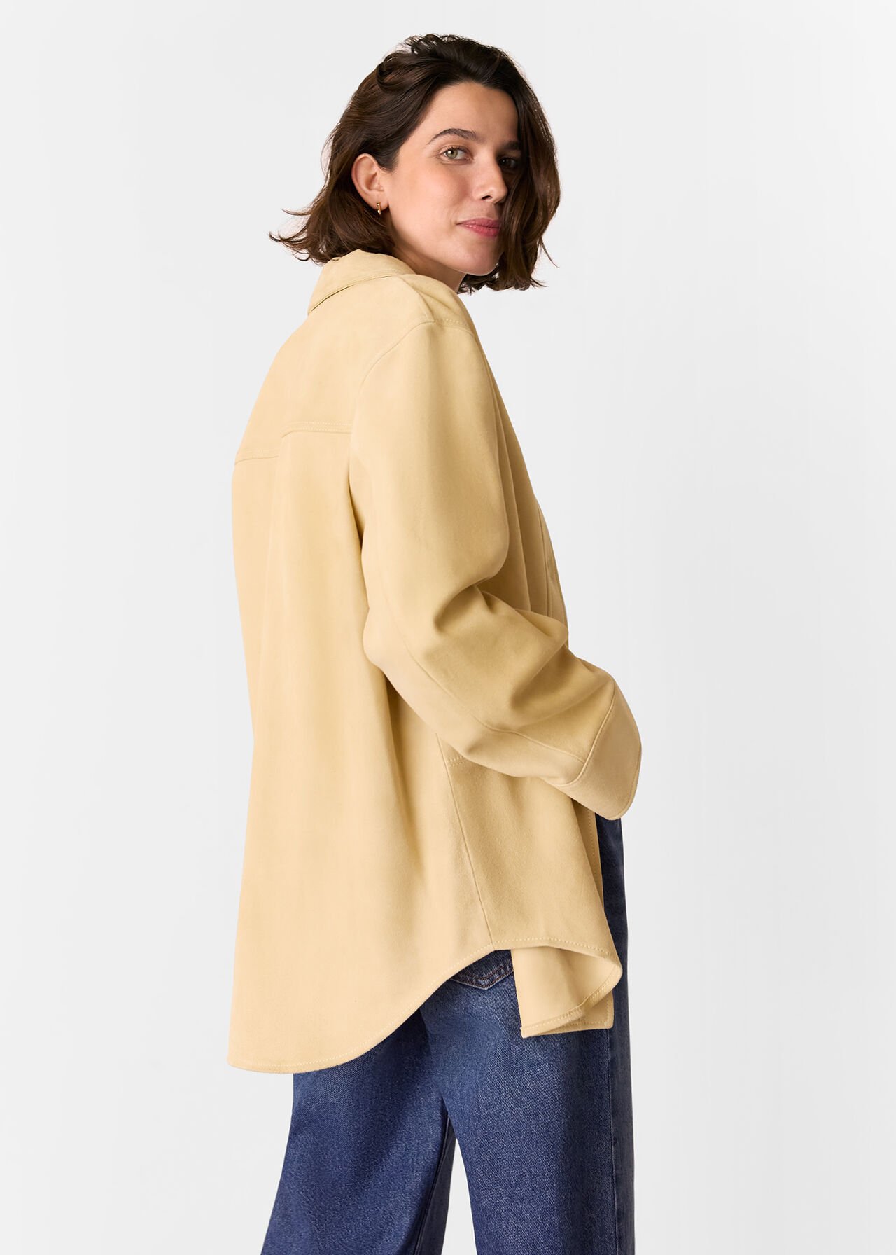 Sam Suede Leather Overshirt