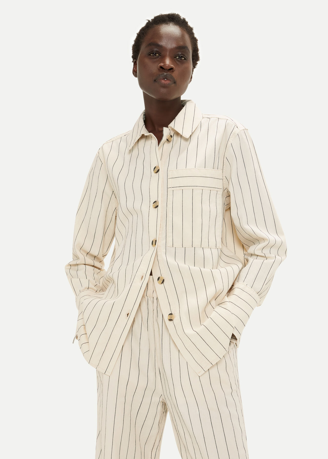 Kwammie Striped Overshirt