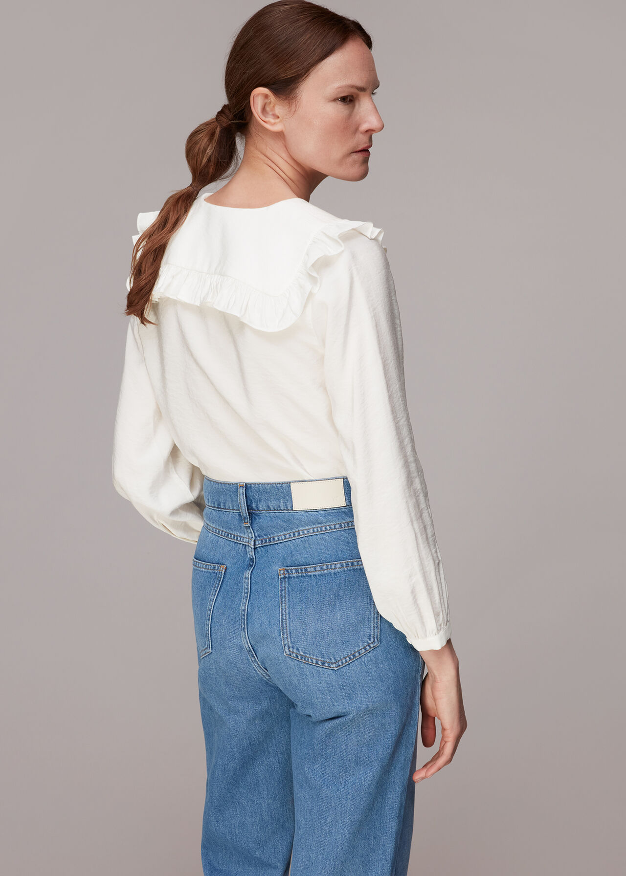 Lenny Frill Collar Detail Top