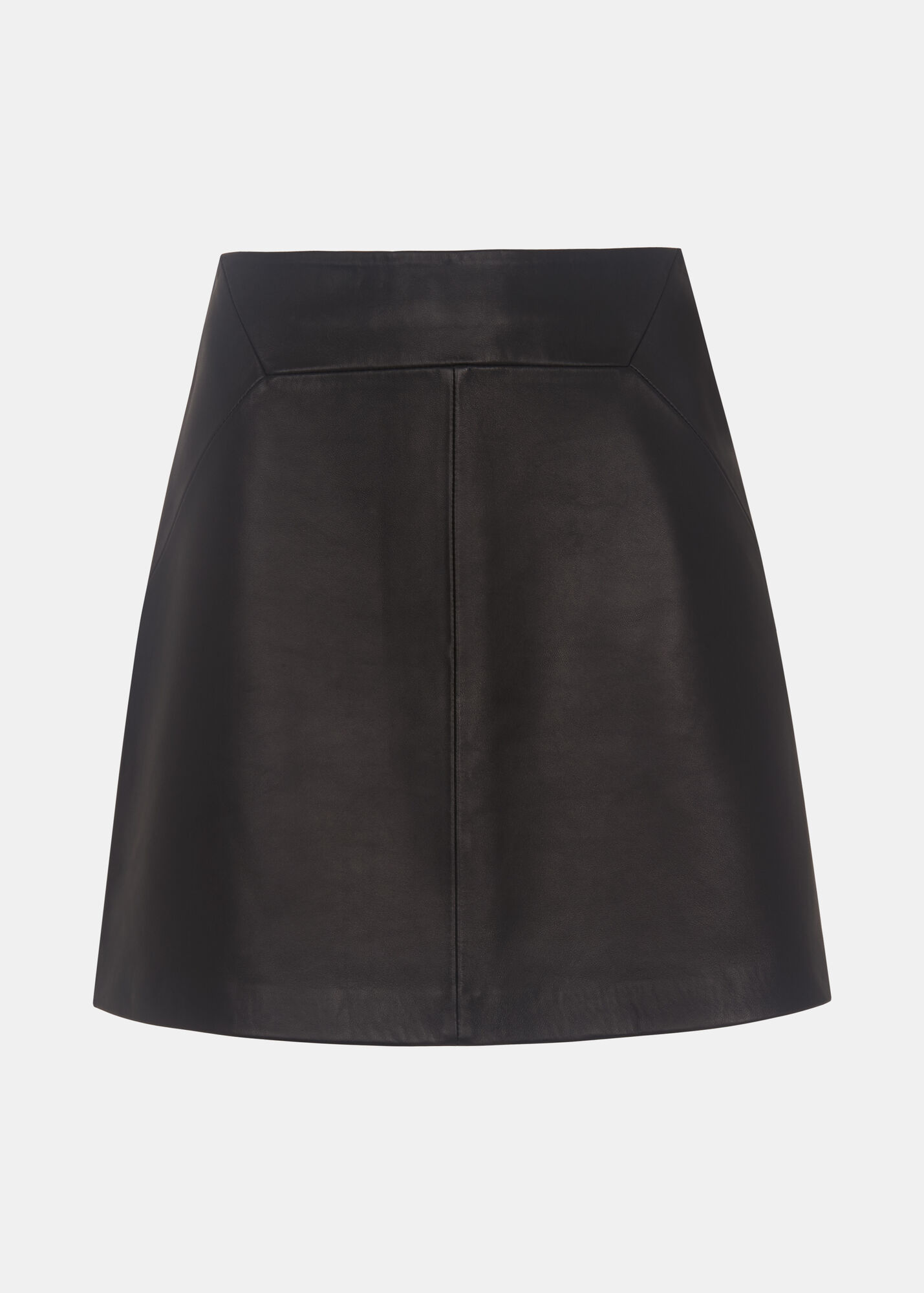 Black Leather A Line Skirt WHISTLES Whistles