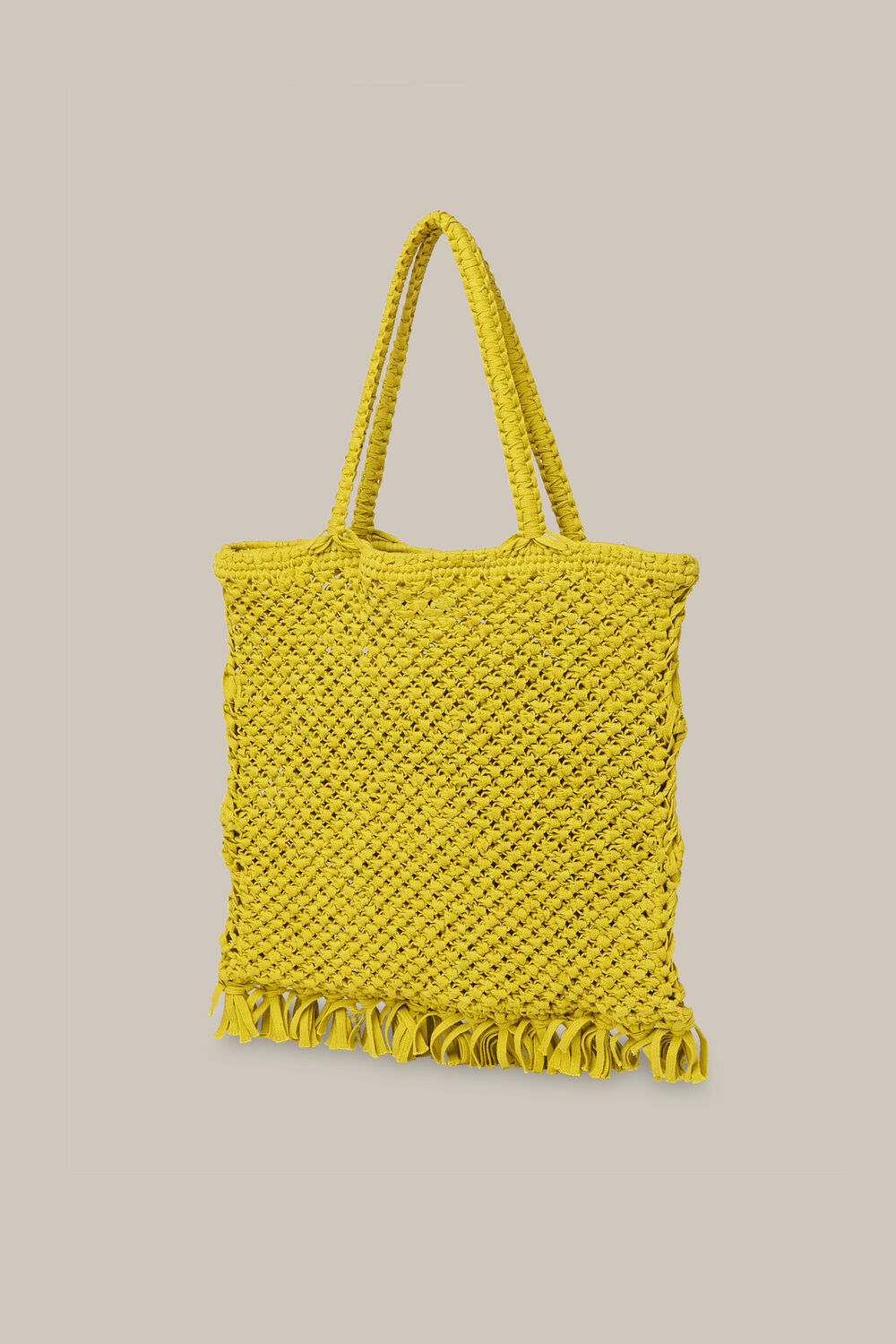 Clea Crochet Tote Lime