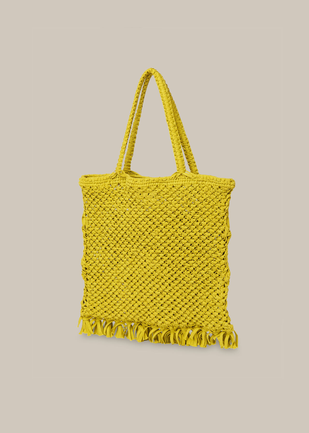 Clea Crochet Tote Lime