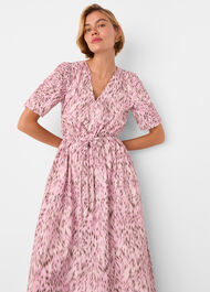 Leopard Cotton Midi Dress