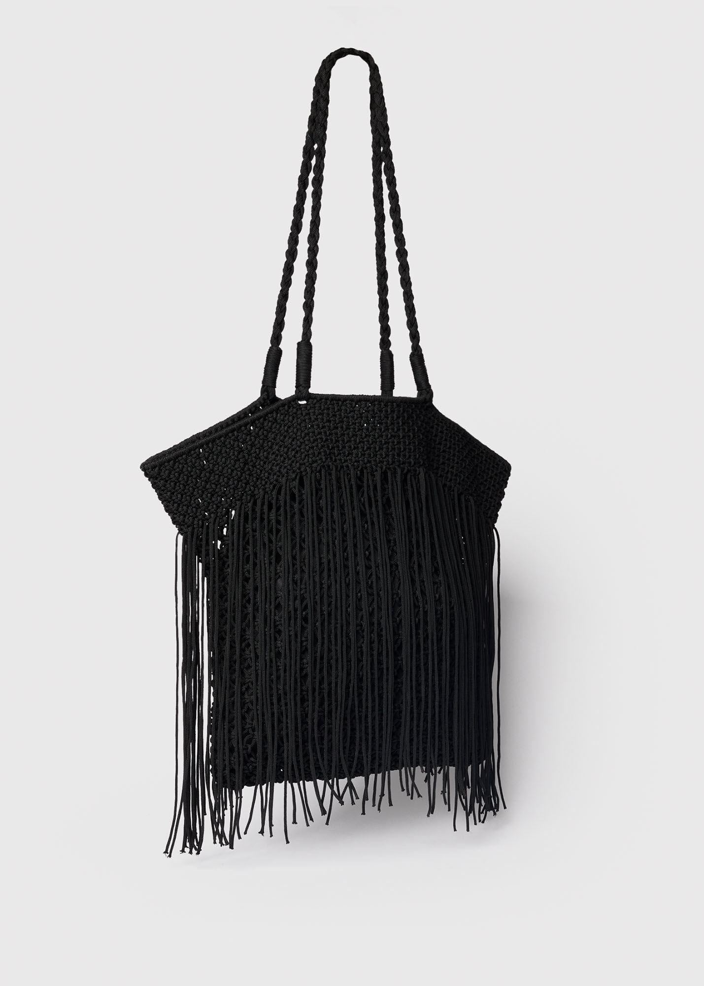 バッグ 00s archive goa studs fringe bag Black Crochet Fringe Bag | WHISTLES | Whistles US |