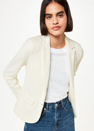 Slim Jersey Jacket Ivory