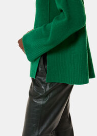 Wool Mix Roll Neck Knit