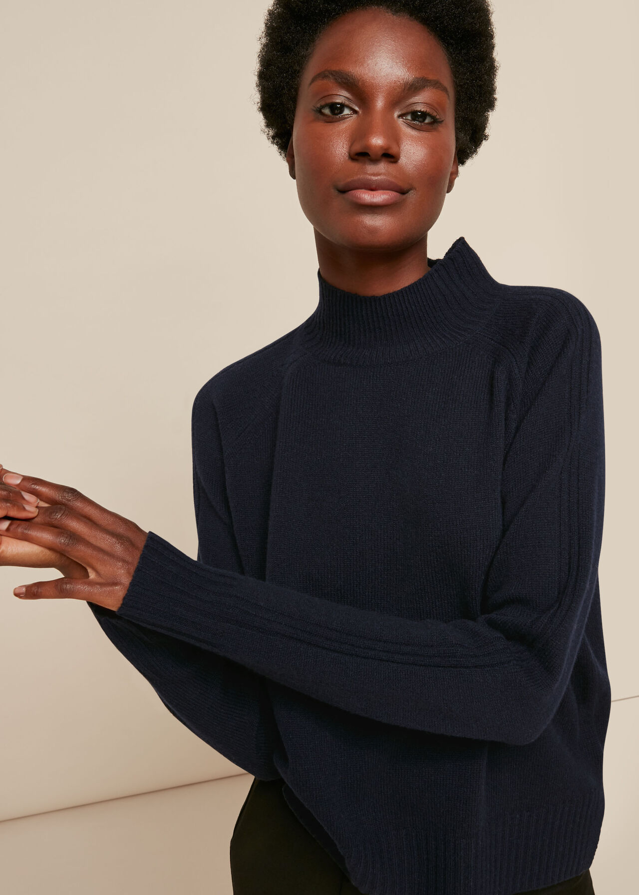 Funnel Neck Merino Knit