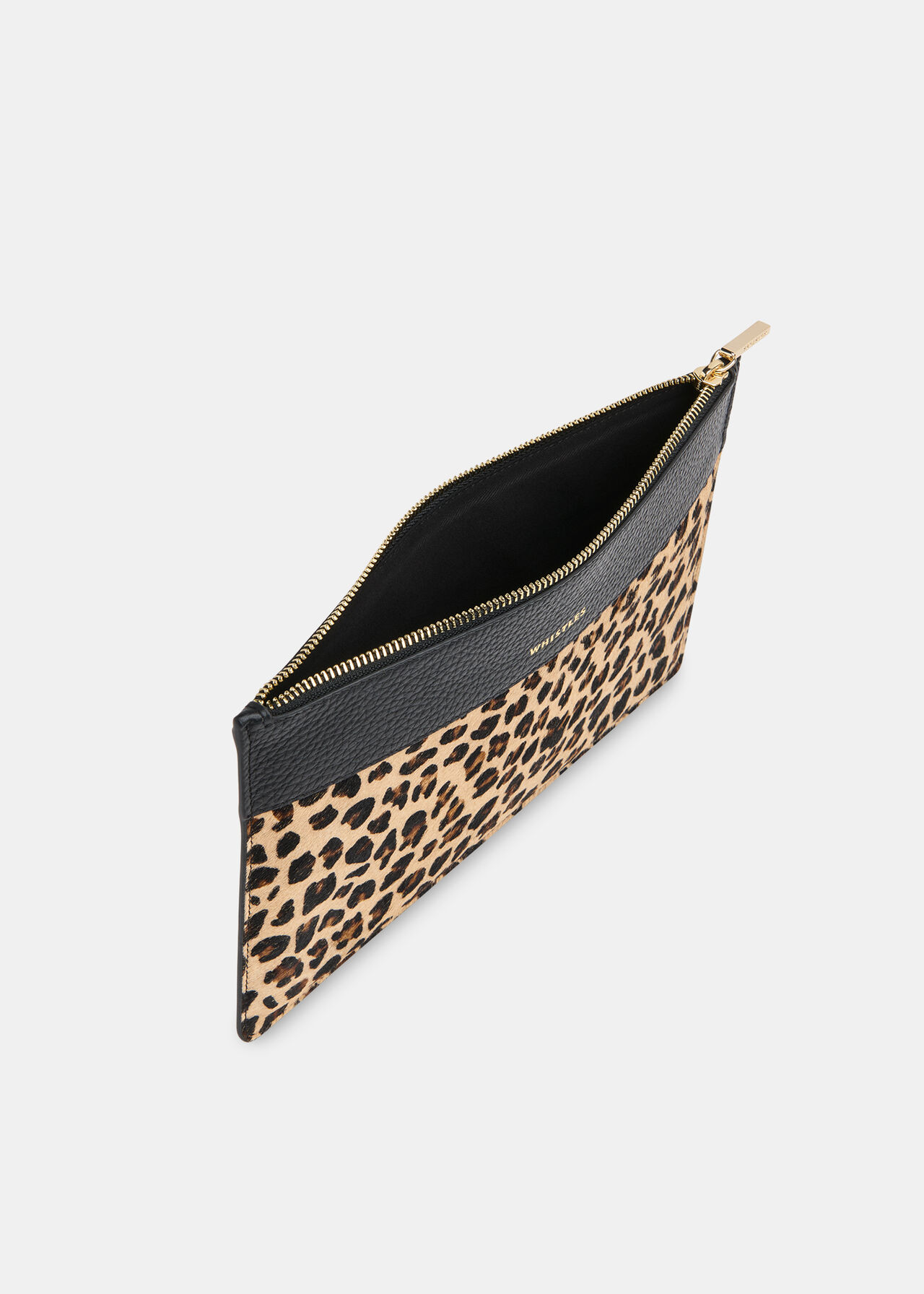 Leopard Panel Clutch