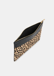 Leopard Panel Clutch