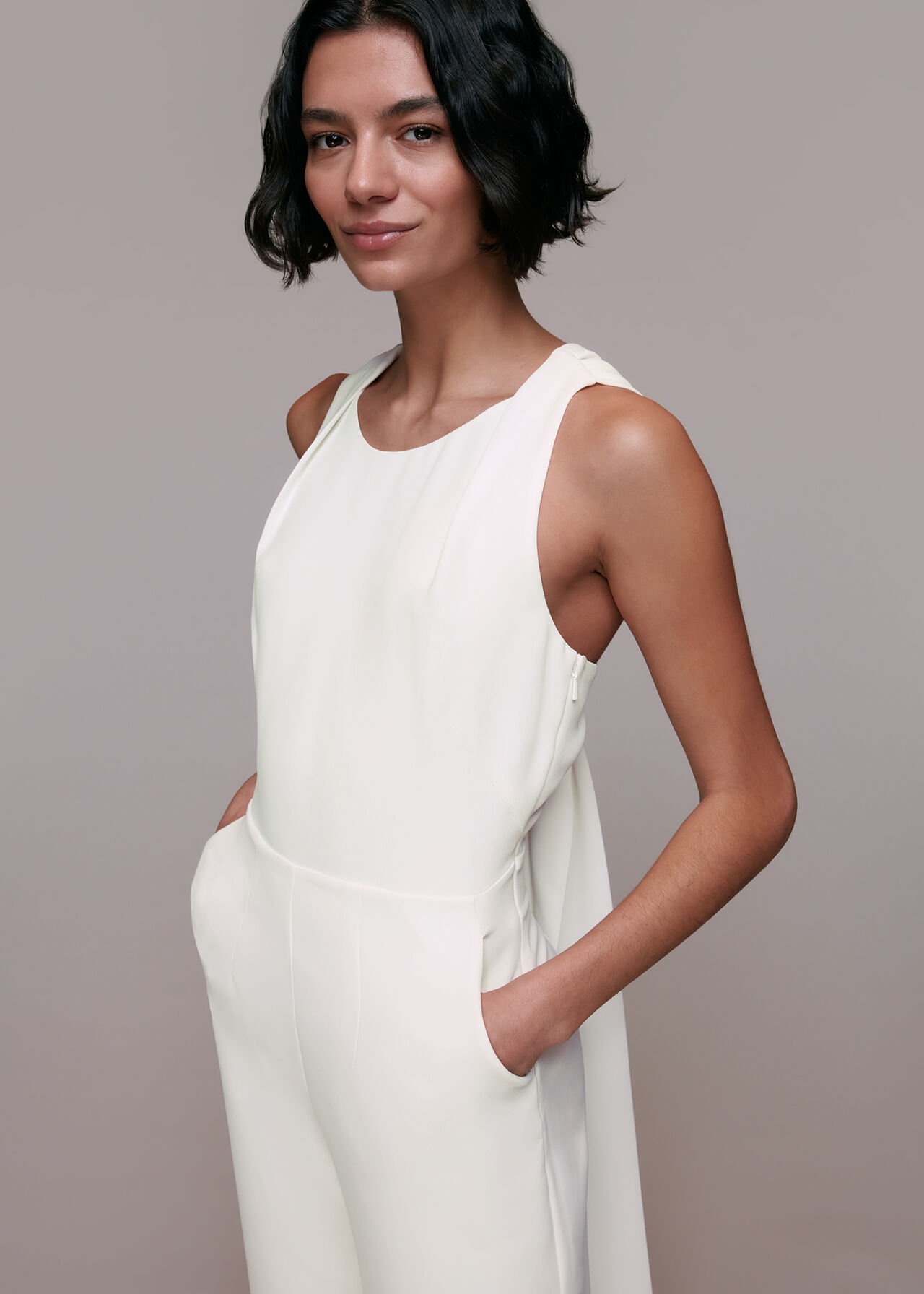 Tie Back Bridal Jumpsuit