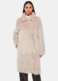 Cossma Shearling Longline Coat