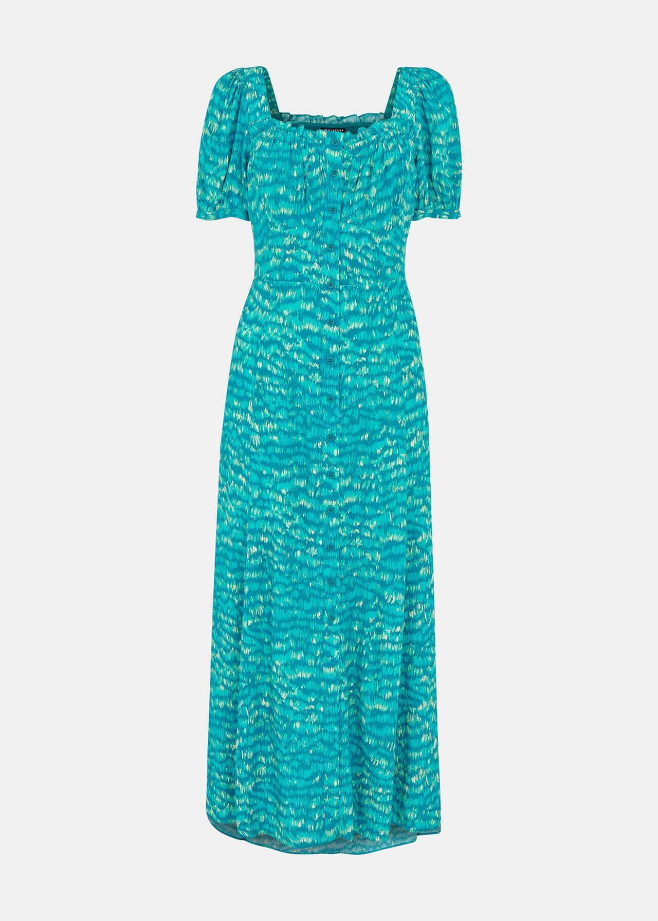 Sketched Grass Midi Dress