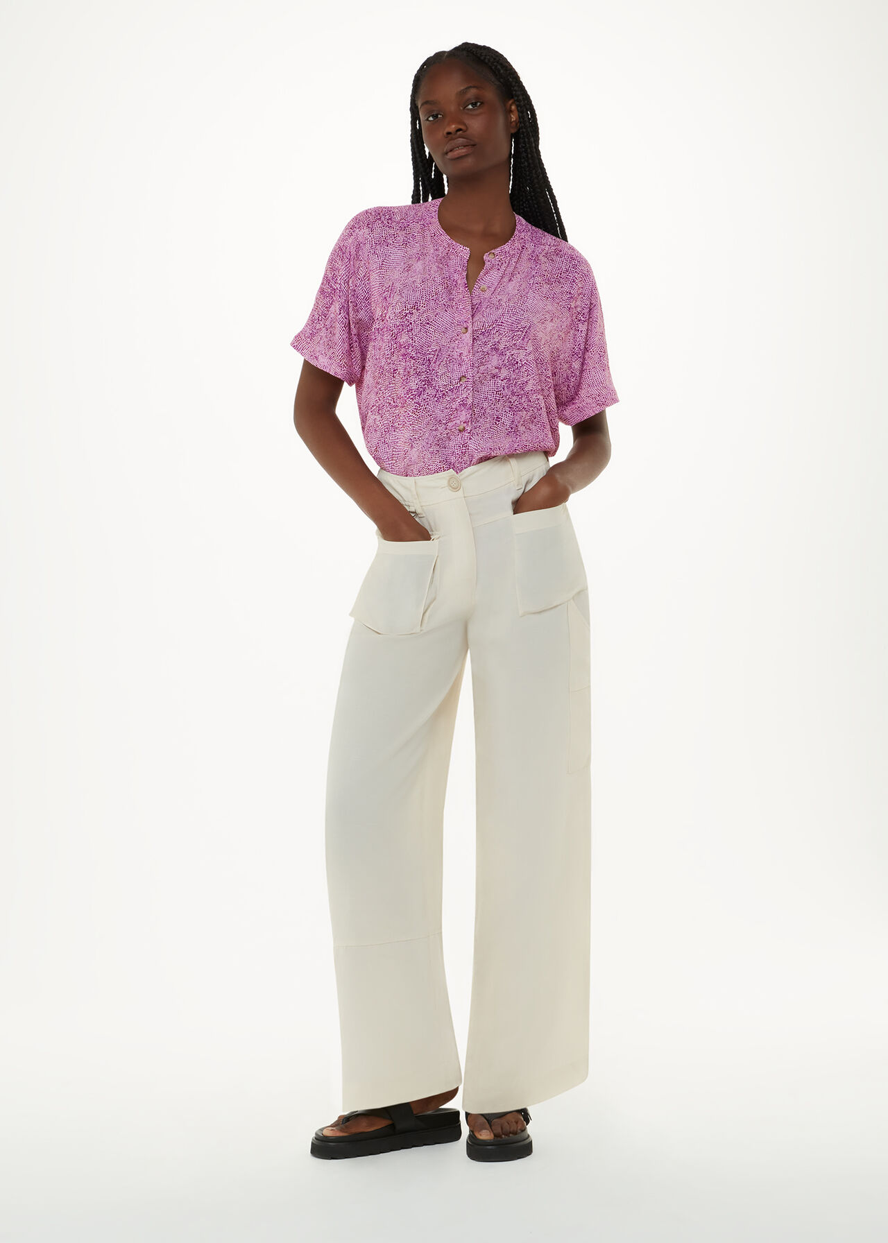 Diagonal Snake Maisie Top