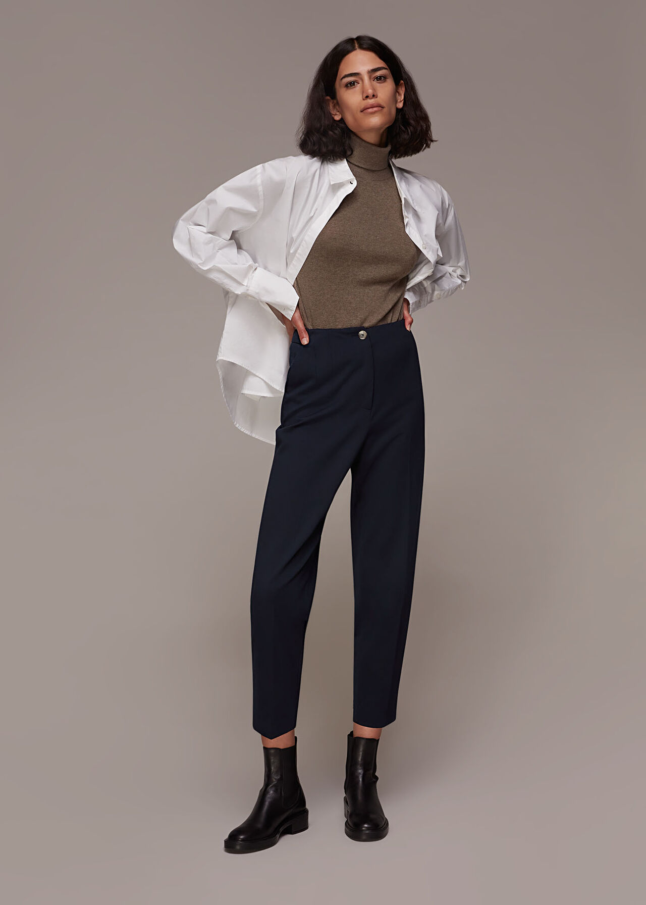 Lila Tapered Ponte Trouser