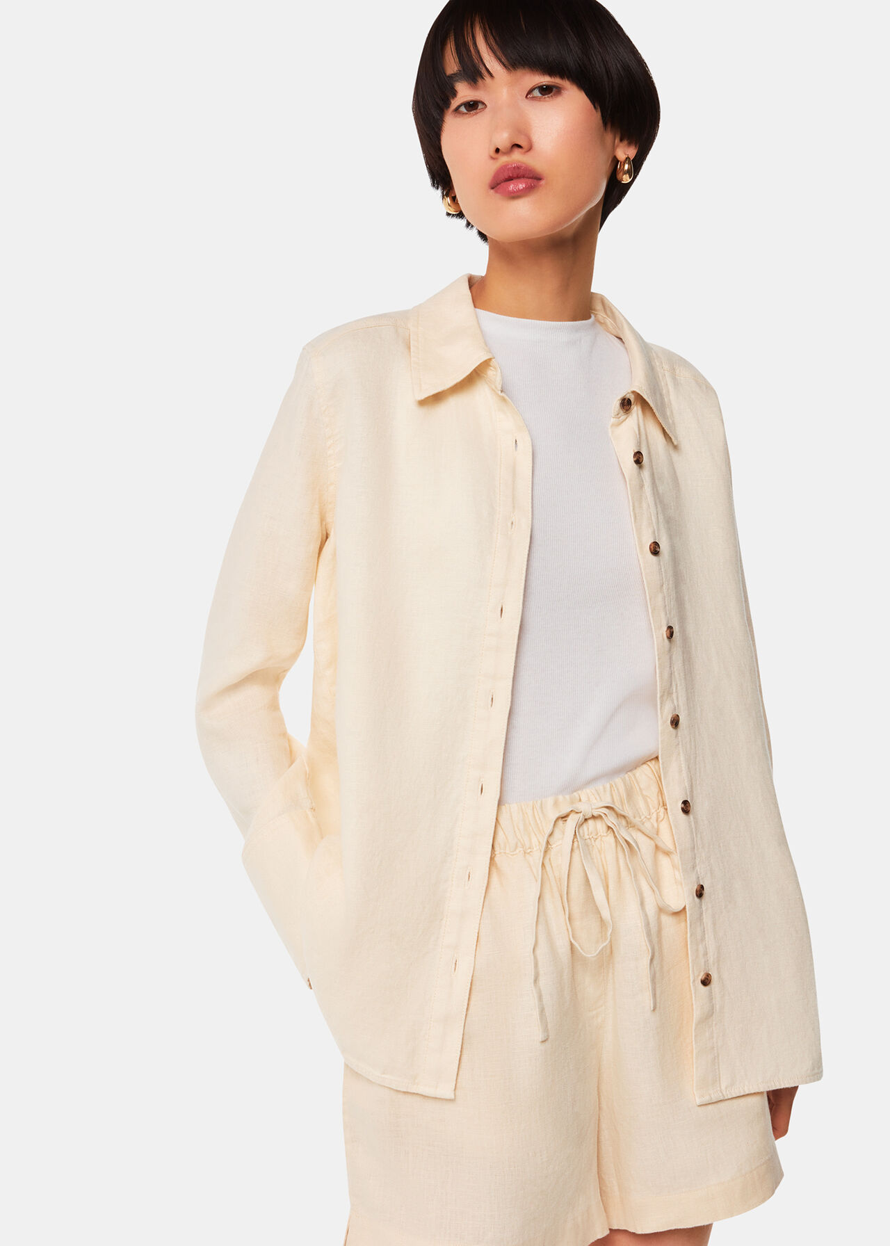 Linen Elasticated Short