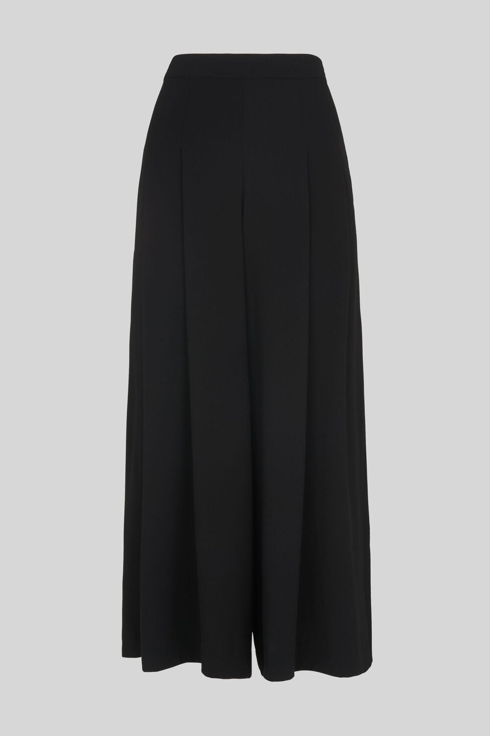 Pleat Front Wide Leg Trouser Black
