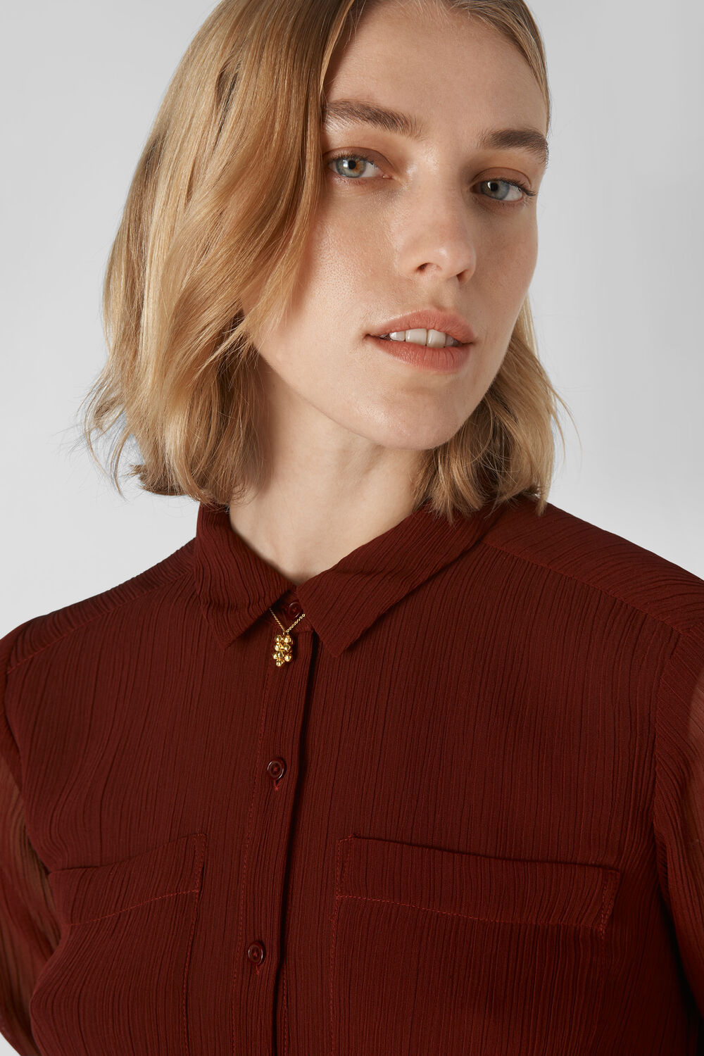 Cluster Drop Necklace Gold/Multi