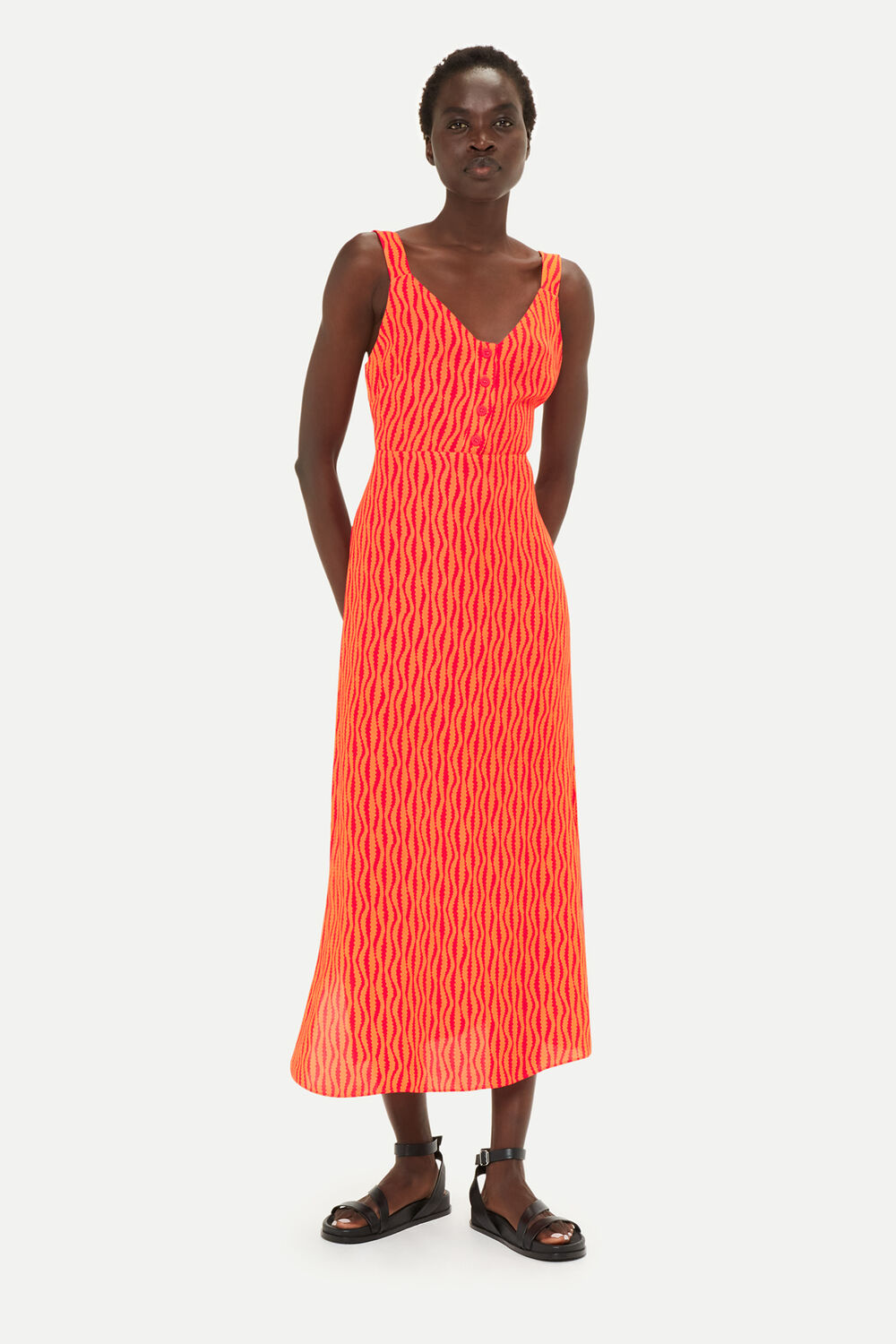 Andie Optical Rope Print Dress