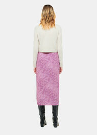 Diagonal Snake Tie Side Skirt