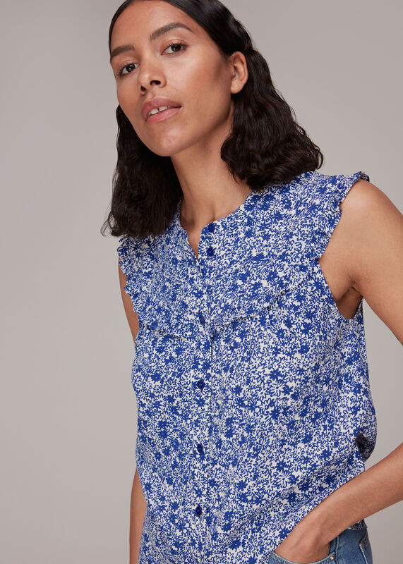 Twin Daisy Print Blouse