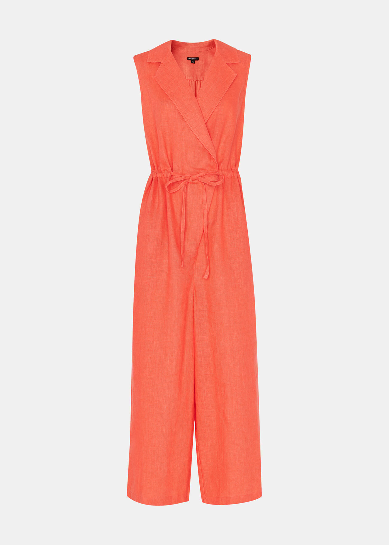 Bella Linen Wrap Jumpsuit