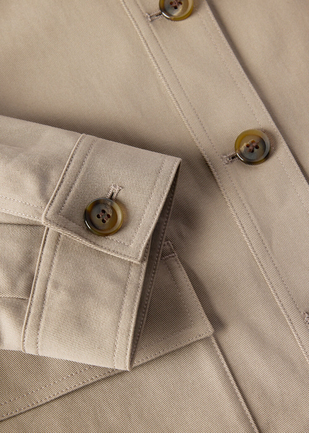 Funnel Neck Cotton Jacket