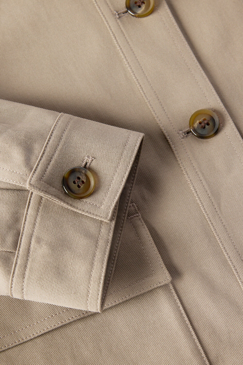 Funnel Neck Cotton Jacket