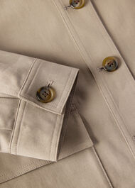 Funnel Neck Cotton Jacket