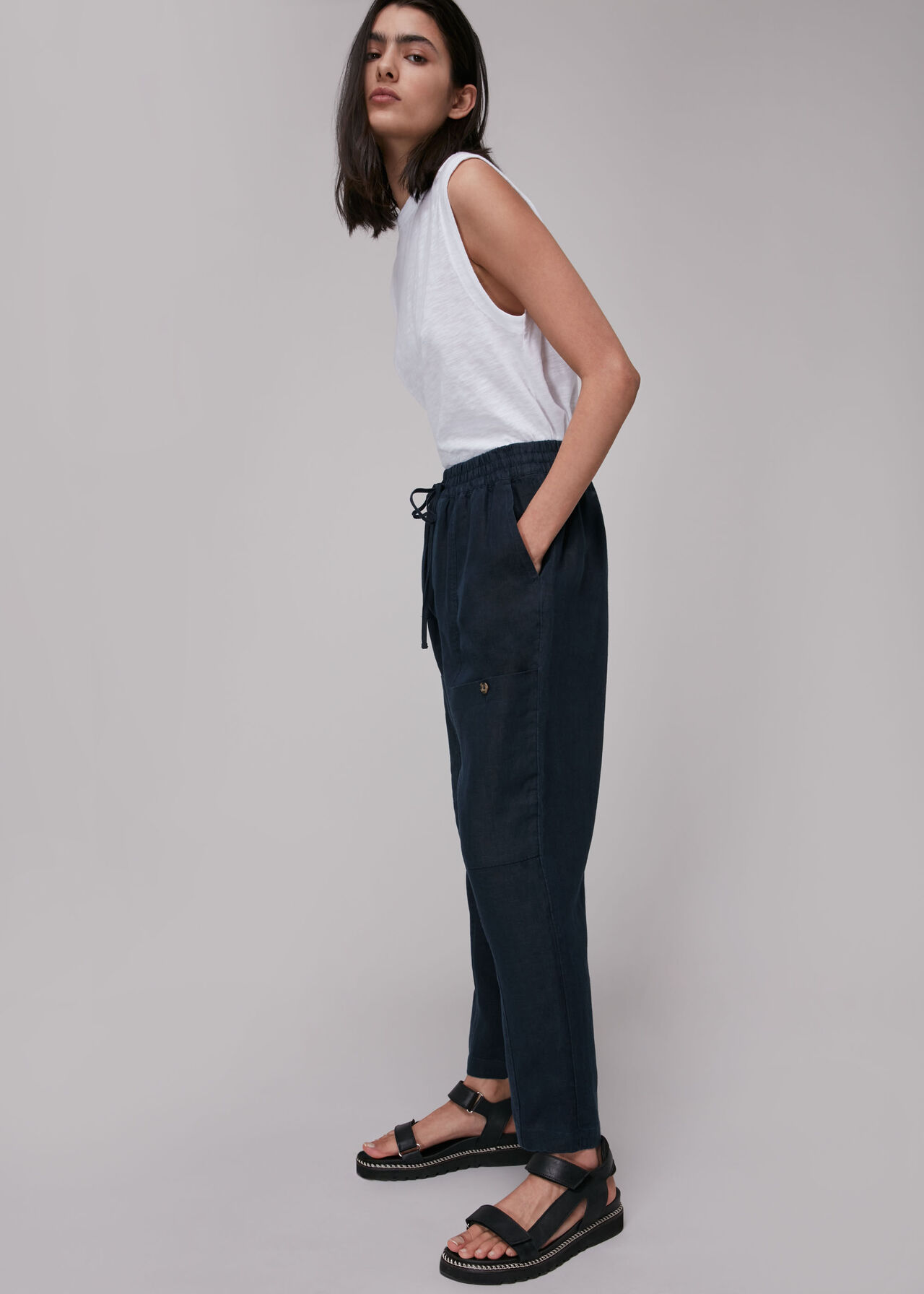 Cargo Linen Trouser