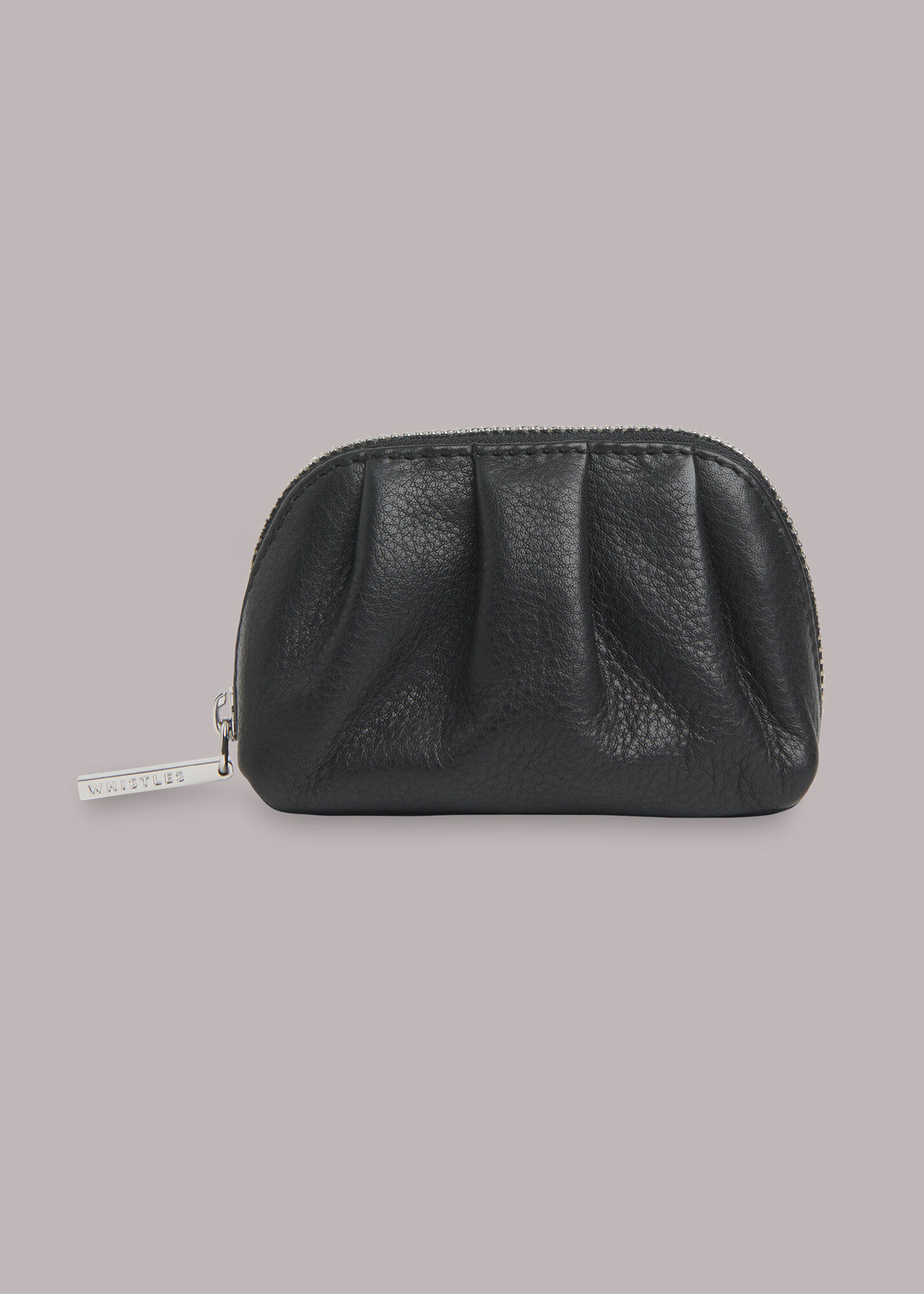 Black Austen Pleated Coin Purse