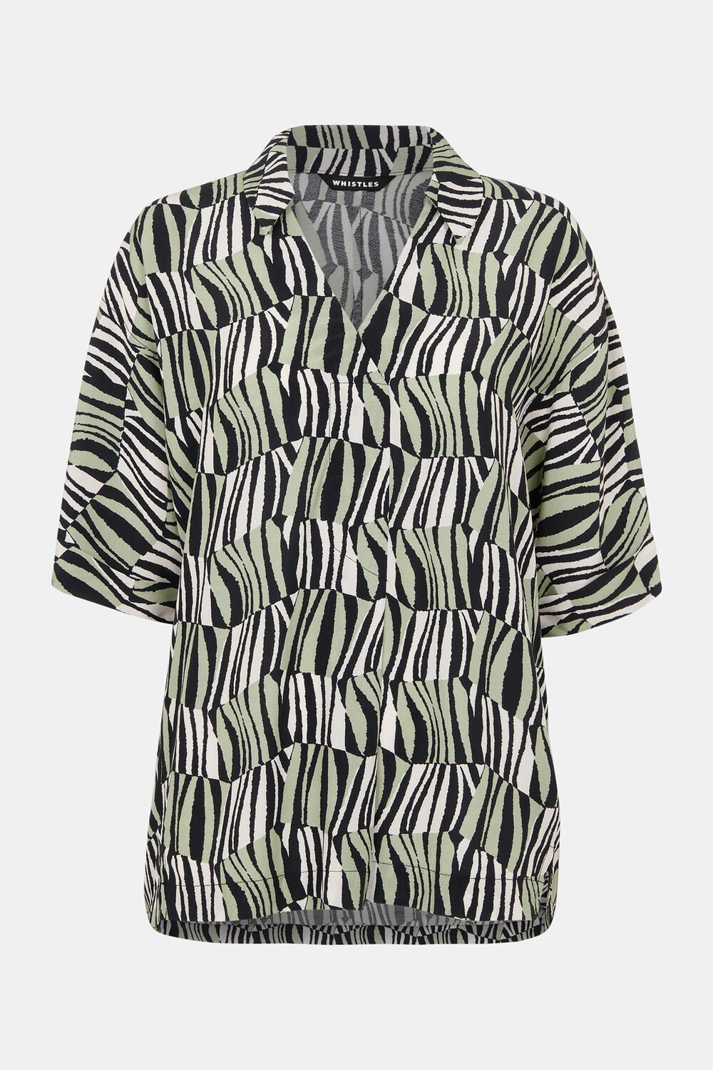 Multicolour Checkerboard Tiger Boxy Shirt