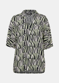 Checkerboard Tiger Boxy Shirt