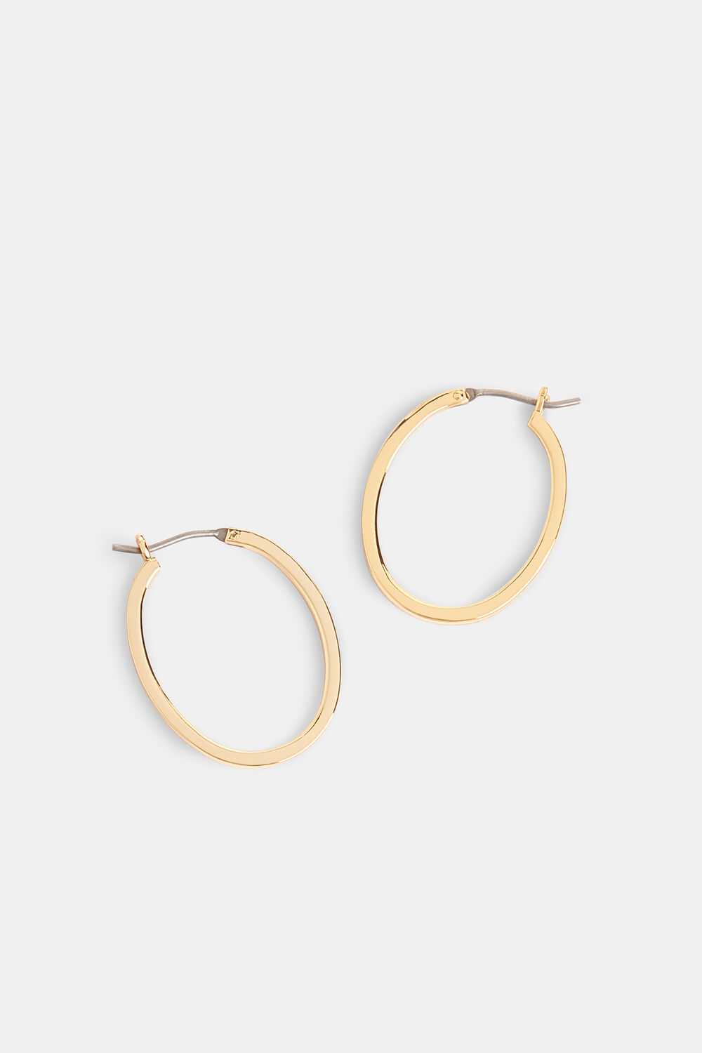 Gold Mini Oval Thin Hoop